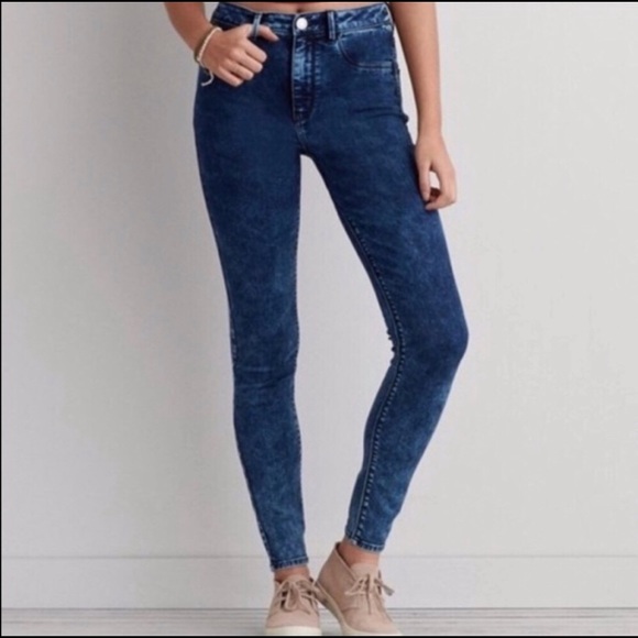 American Eagle Outfitters Denim - American Eagle Sky High Acid Wash Jeggings